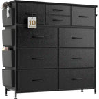 Commode à 10 tiroirs en tissu, tour de rangement pour chambre à coucher