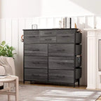 Commode à 10 tiroirs en tissu, tour de rangement pour chambre à coucher