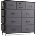 Commode à 10 tiroirs en tissu, tour de rangement pour chambre à coucher