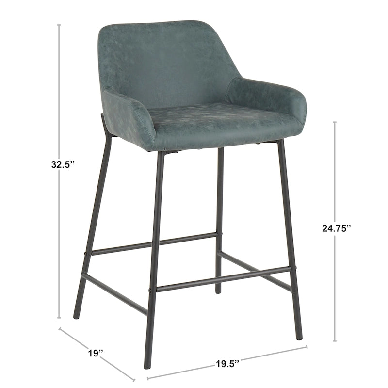 Tabourets de bar industriels Carbon Loft Galotti (lot de 2) - Non disponible