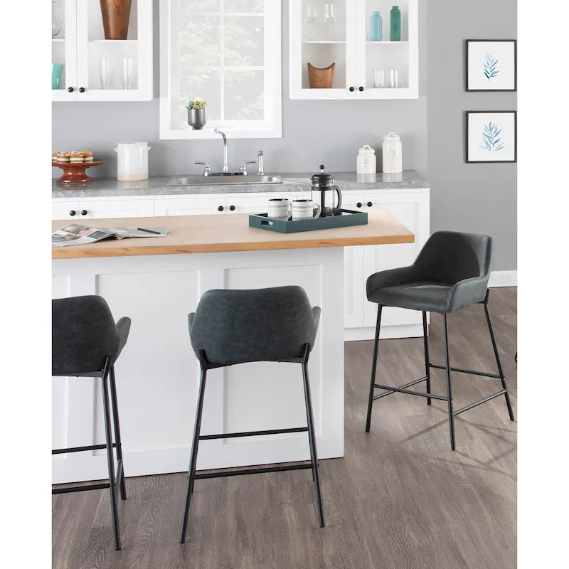 Tabourets de bar industriels Carbon Loft Galotti (lot de 2) - Non disponible