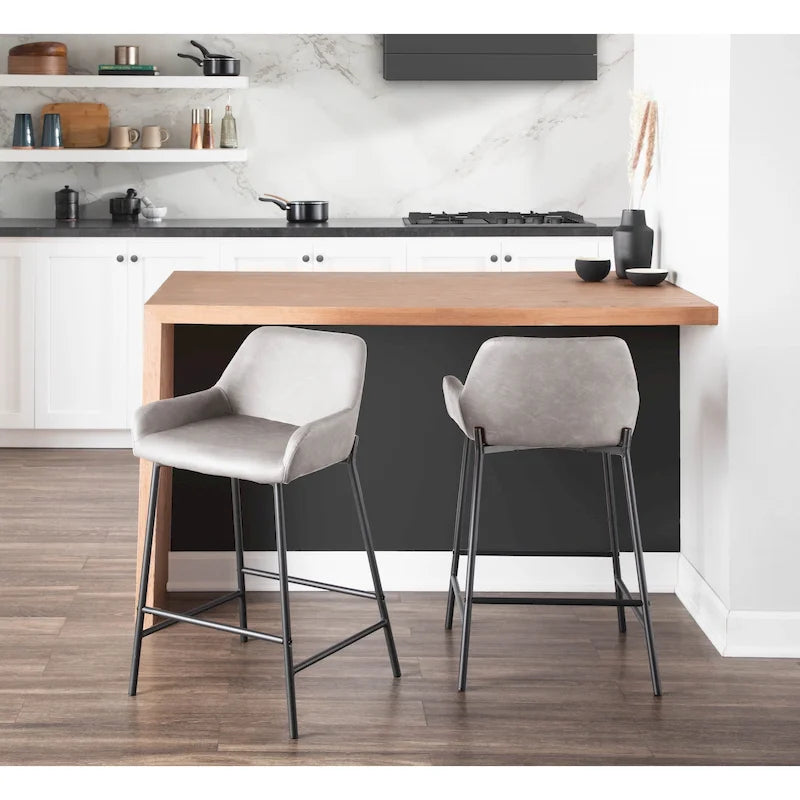 Tabourets de bar industriels Carbon Loft Galotti (lot de 2) - Non disponible