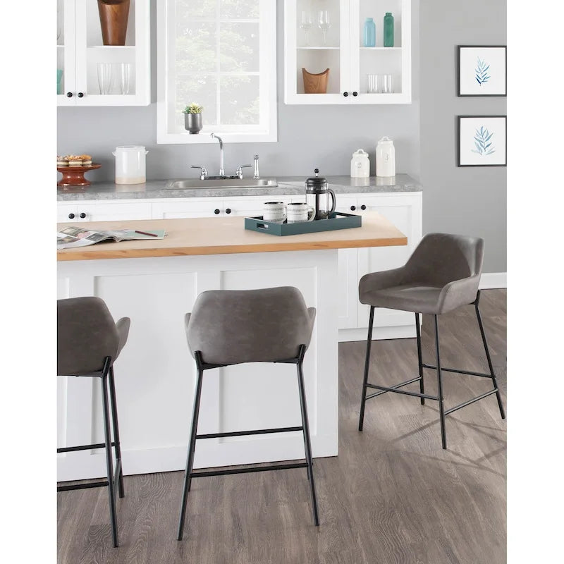 Tabourets de bar industriels Carbon Loft Galotti (lot de 2) - Non disponible