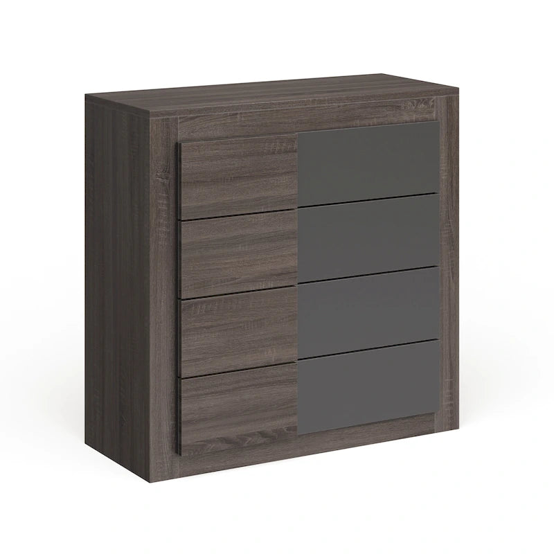 Commode à 4 tiroirs Carson Carrington Narvik, finition chêne foncé