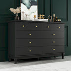 Commode double de 55,1 cm de large avec tiroirs de rangement