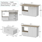 Buffet, îlot de cuisine, meuble de rangement, table extensible, table de bar