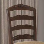 Chaises de salle à manger traditionnelles Shak en bois à dossier échelle (ensemble de 2) par Furniture of America
