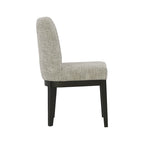 Chaises de salle à manger rembourrées Burkhaus marron foncé, lot de 2 - 52 cm (L) x 61 cm (P) x 90 cm (H)