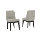 Chaises de salle à manger rembourrées Burkhaus marron foncé, lot de 2 - 52 cm (L) x 61 cm (P) x 90 cm (H)