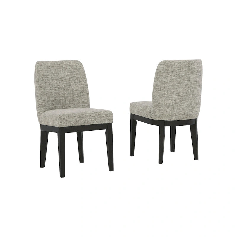 Chaises de salle à manger rembourrées Burkhaus marron foncé, lot de 2 - 52 cm (L) x 61 cm (P) x 90 cm (H)