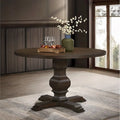 Table de salle à manger ronde à pied central Roundhill Furniture Havre - Non disponible