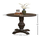 Table de salle à manger ronde à pied central Roundhill Furniture Havre - Non disponible