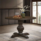 Table de salle à manger ronde à pied central Roundhill Furniture Havre - Non disponible