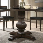 Table de salle à manger ronde à pied central Roundhill Furniture Havre - Non disponible