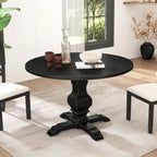 Table de salle à manger ronde à pied central Roundhill Furniture Havre - Non disponible