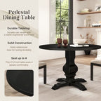 Table de salle à manger ronde à pied central Roundhill Furniture Havre - Non disponible