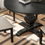 Table de salle à manger ronde à pied central Roundhill Furniture Havre - Non disponible