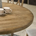 Table de salle à manger ronde à pied central Roundhill Furniture Havre - Non disponible