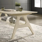 Table basse en bois avec étagère Arona de Roundhill Furniture, style moderne du milieu du siècle