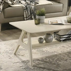 Table basse en bois avec étagère Arona de Roundhill Furniture, style moderne du milieu du siècle