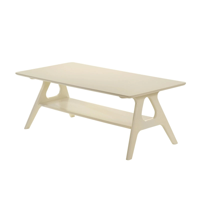 Table basse en bois avec étagère Arona de Roundhill Furniture, style moderne du milieu du siècle