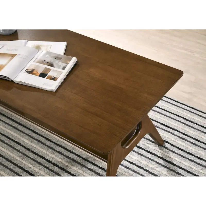 Table basse en bois avec étagère Arona de Roundhill Furniture, style moderne du milieu du siècle
