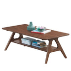 Table basse en bois avec étagère Arona de Roundhill Furniture, style moderne du milieu du siècle