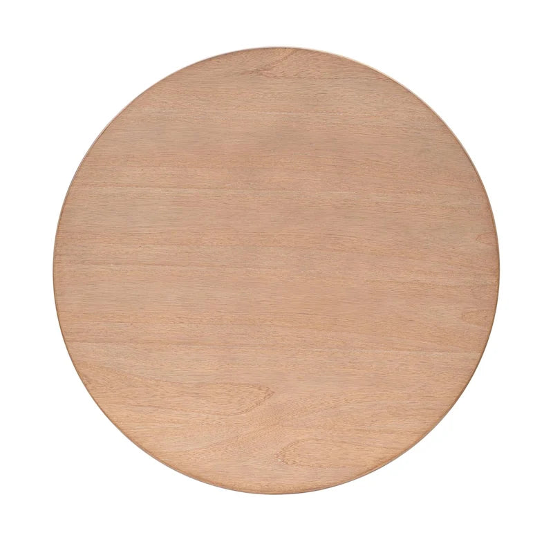 Table basse ronde Skye avec étagère INK+IVY