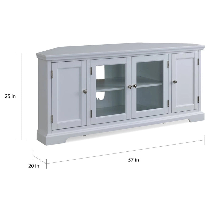Meuble TV d'angle Leick Home 85386 avec rangement intégré
