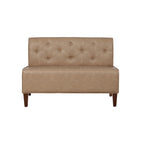 Banc d'angle moderne de style ferme, recouvert de similicuir/tissu Allard