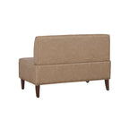 Banc d'angle moderne de style ferme, recouvert de similicuir/tissu Allard