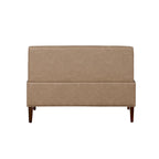 Banc d'angle moderne de style ferme, recouvert de similicuir/tissu Allard