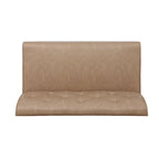 Banc d'angle moderne de style ferme, recouvert de similicuir/tissu Allard