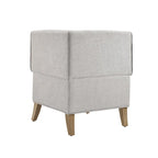 Banc d'angle moderne de style ferme, recouvert de similicuir/tissu Allard