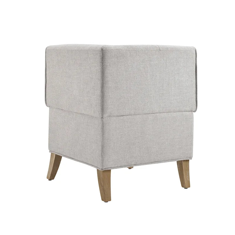Banc d'angle moderne de style ferme, recouvert de similicuir/tissu Allard
