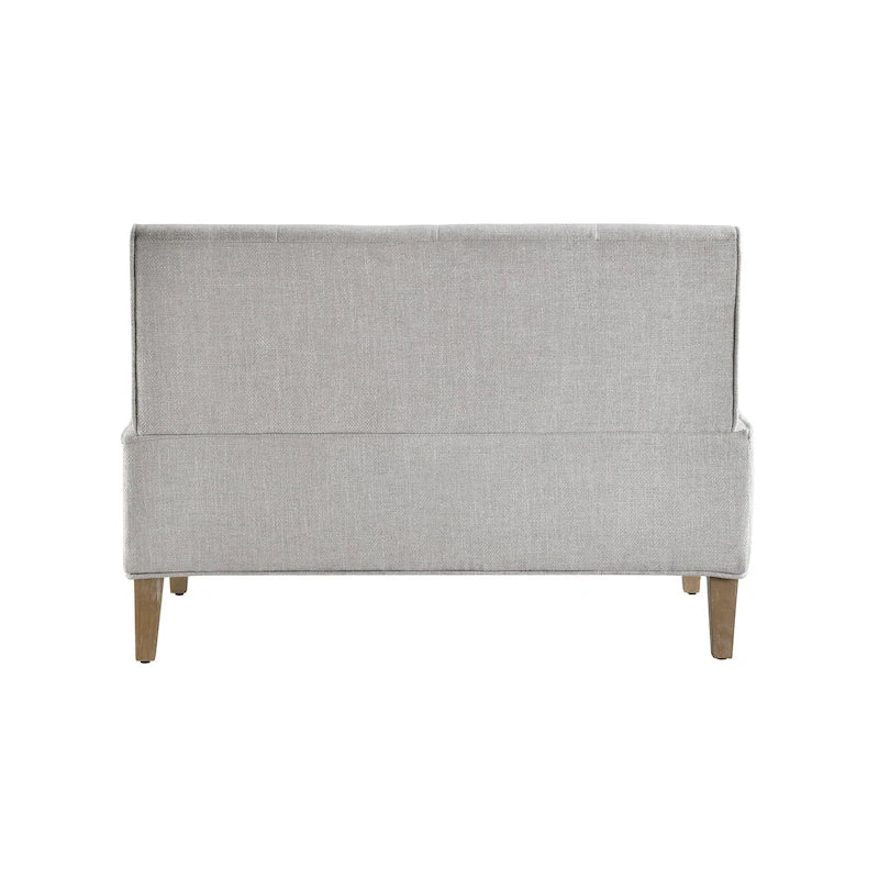 Banc d'angle moderne de style ferme, recouvert de similicuir/tissu Allard