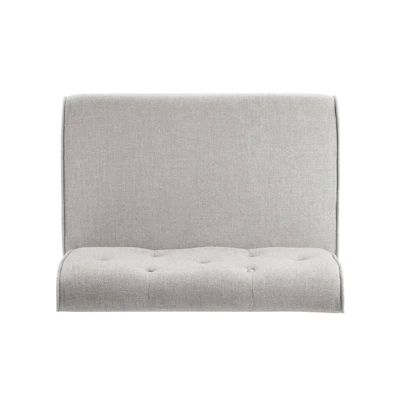 Banc d'angle moderne de style ferme, recouvert de similicuir/tissu Allard
