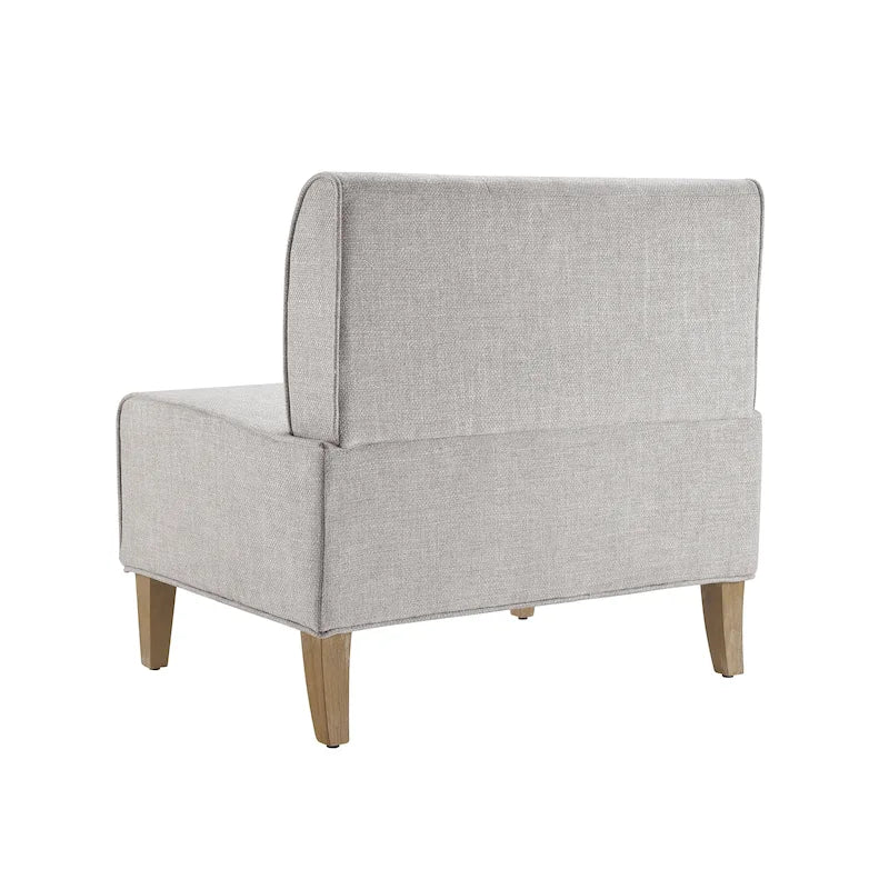 Banc d'angle moderne de style ferme, recouvert de similicuir/tissu Allard