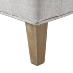 Banc d'angle moderne de style ferme, recouvert de similicuir/tissu Allard