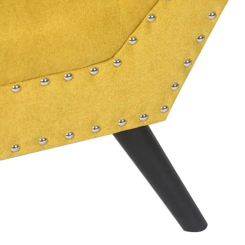 Pouf de lit contemporain Adeco moderne recouvert de tissu, banc d'appoint