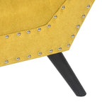 Pouf de lit contemporain Adeco moderne recouvert de tissu, banc d'appoint