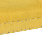 Pouf de lit contemporain Adeco moderne recouvert de tissu, banc d'appoint