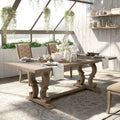 Table de salle à manger extensible en bois Gray Barn Windswept Rustic de 90 pouces
