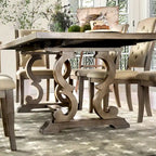 Table de salle à manger extensible en bois Gray Barn Windswept Rustic de 90 pouces