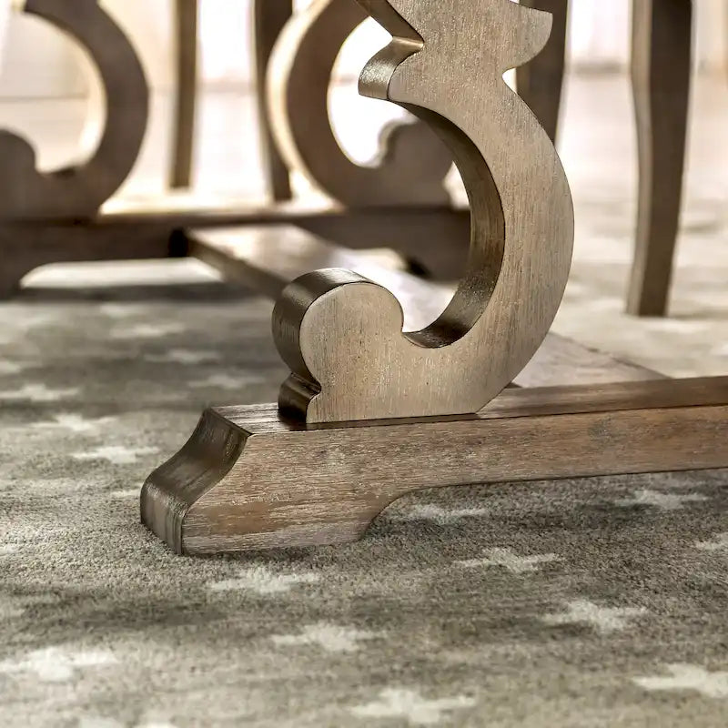 Table de salle à manger extensible en bois Gray Barn Windswept Rustic de 90 pouces