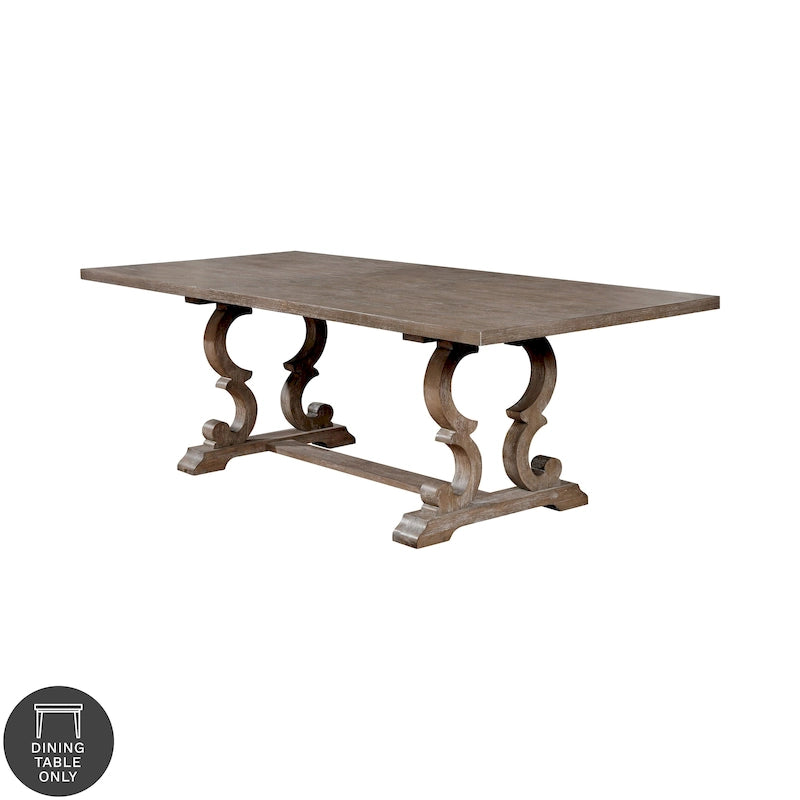 Table de salle à manger extensible en bois Gray Barn Windswept Rustic de 90 pouces
