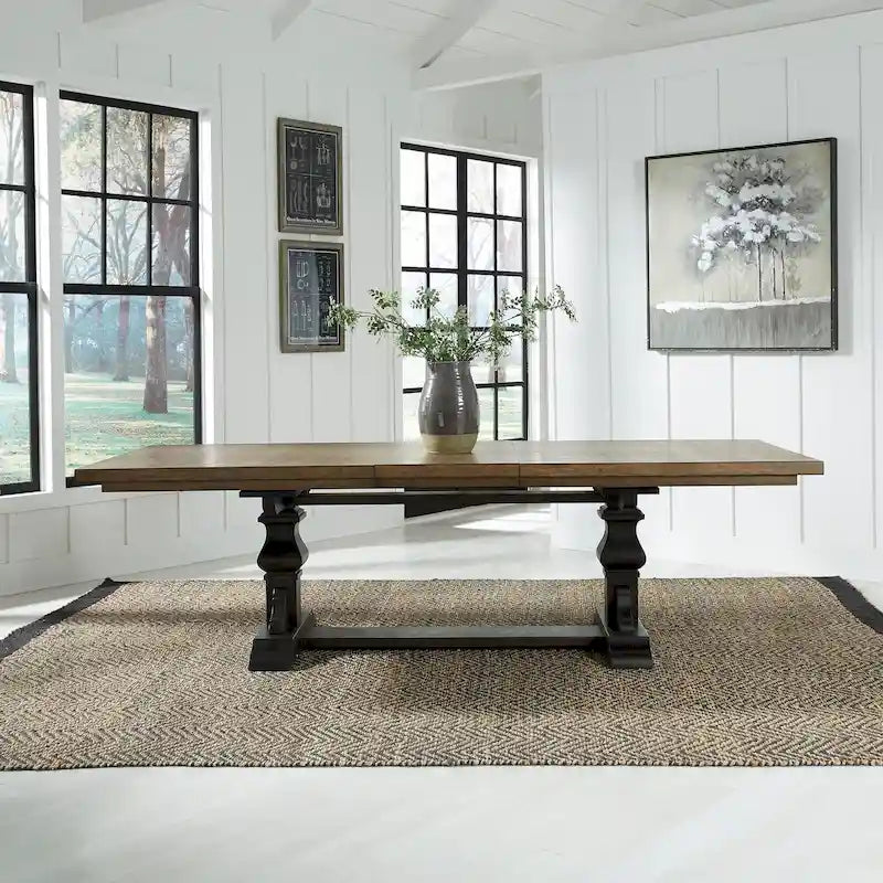 Harvest Home Chalkboard Trestle Table