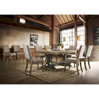 Ensemble de table à manger à rallonge amovible 9 pièces Roundhill Furniture Birmingham