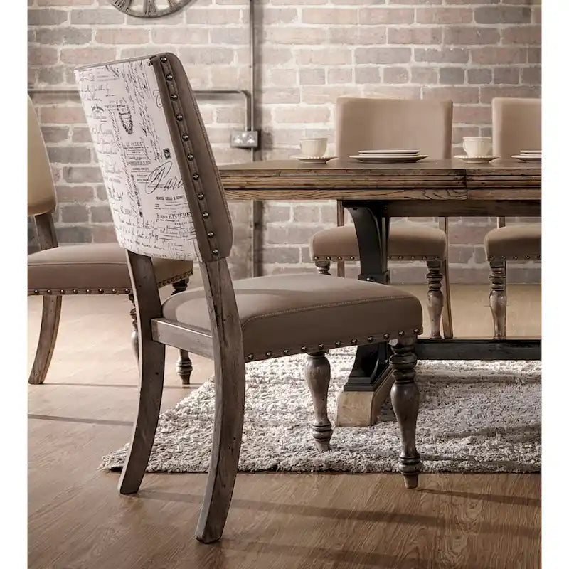 Ensemble de table à manger à rallonge amovible 9 pièces Roundhill Furniture Birmingham