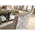 Ensemble de table à manger à rallonge amovible 9 pièces Roundhill Furniture Birmingham